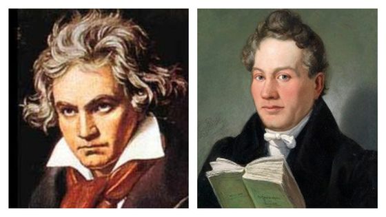 Beethoven / Christoph Kuffner - Portrait de Christoph Kuffner, de Eduard Ritter, 1836