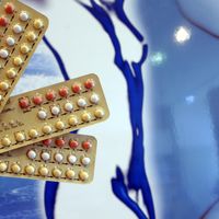Plaquettes de pilules contraceptives. Photo prise le 2 août 2005.