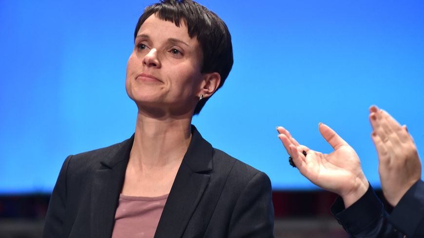 Frauke Petry, porte-parole de l'AfD, applaudie durant un congrès à Brême, le 31 janvier 2015