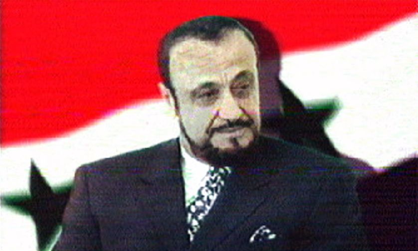 Rifaat Al-Assad le 12 juin 2000 sur la chaîne de télévision Arab News Network