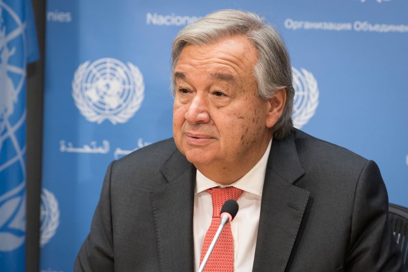 Le sécrétaire général des Nations-Unies Antonio Guterres