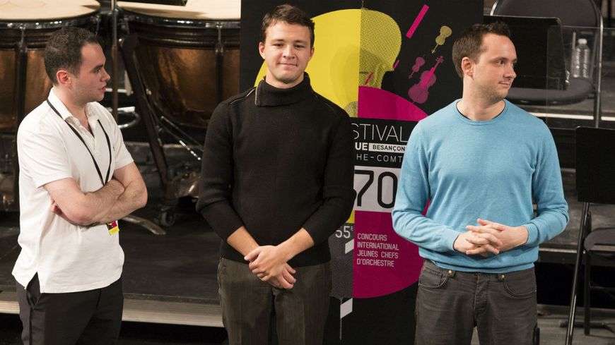 Les trois finalistes du Concours de jeunes chefs d'orchestre de Besançon