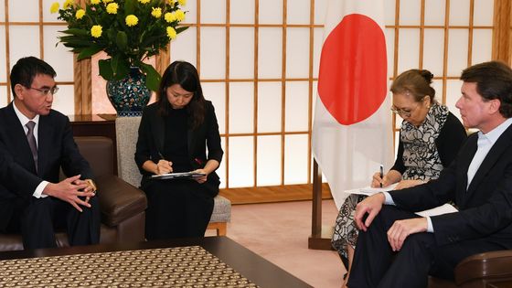 Réunion de crise au Ministère des Affaires Etrangères du Japon avec l'Ambassadeur Américain à Tokyo après le 6ème essai nucléaire de la Corée du Nord ©AFP - Keita Iijima / Yomiuri / The Yomiuri Shimbun