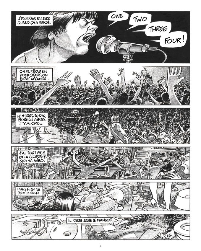 Planche de la BD 1,2,3,4 Ramones