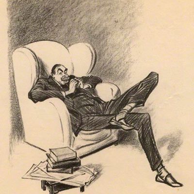 Caricature de John Maynard Keynes - 1934