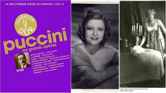 Puccini (mais pas seulement...) avec quelques interprètes légendaires. À droite, Maria Jeritza (dans Tosca), et au centre la Roumaine Maria Cebotari... - Diapason/D.R./Setzer, Vienna