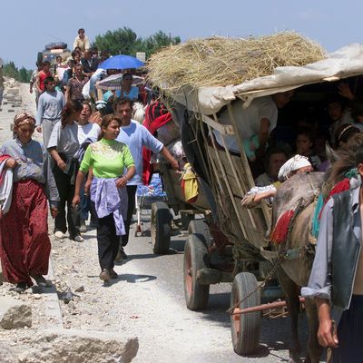 Exode de Tsiganes du Kosovo en 1999
