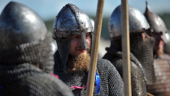 Reconstitution viking en 2017 ©Maxppp - MARCIN BIELECKI