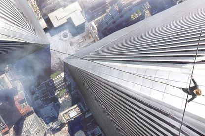 Détail de l'affiche de The Walk de Robert Zemeckis Détail de l'affiche de The Walk de Robert Zemeckis