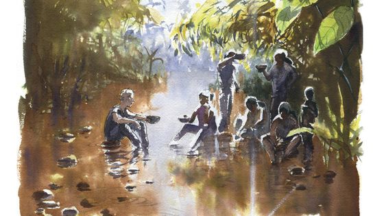 Planche extraite de la BD "Anent - Nouvelles des Indiens jivaros", par Alessandro Pignocchi reparti sur ses traces de Philippe Descola chez les Achuars... - Alessandro Pignocchi/Steinkis