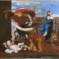 Le massacre des innocents de Nicolas Poussin (1594 - 1665). Entre 1625-1626 (selon Jacques Thuillier) et 1628-1629 (selon Anthony Blunt)
