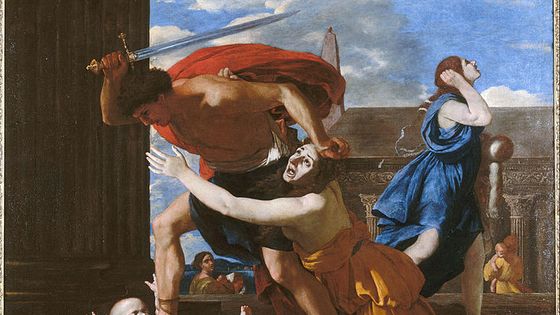 Le massacre des innocents de Nicolas Poussin (1594 - 1665). Entre 1625-1626 (selon Jacques Thuillier) et 1628-1629 (selon Anthony Blunt) - Wikimedia Commons
