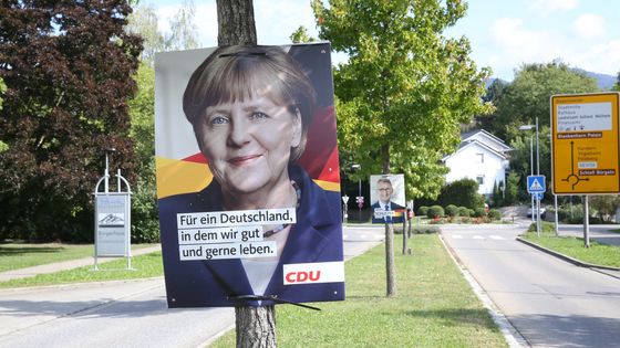 Veille d'élections législatives en Allemagne ©Maxppp - Jean-François FREY