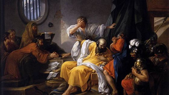 La mort de Socrate - Jacques-Philippe-Joseph de Saint-Quentin