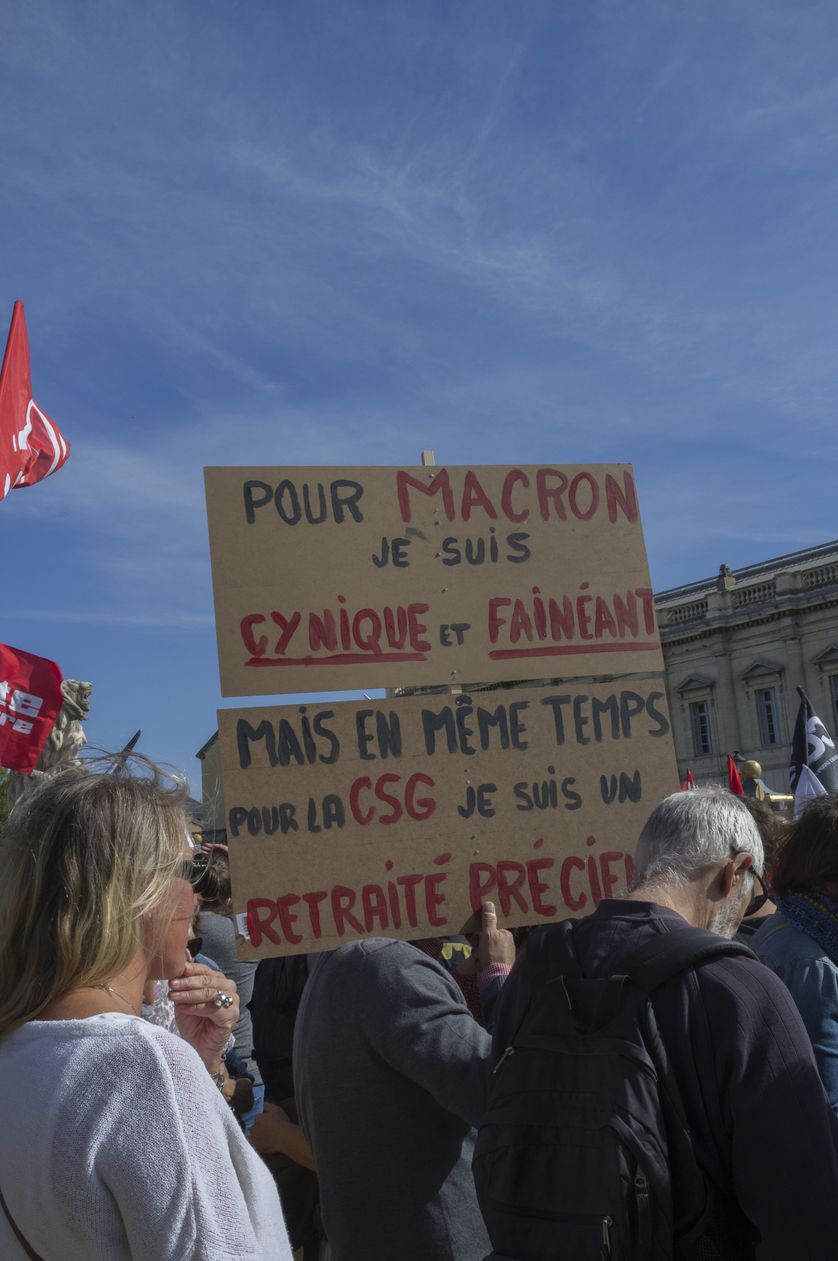 Manifestation à Montpellier