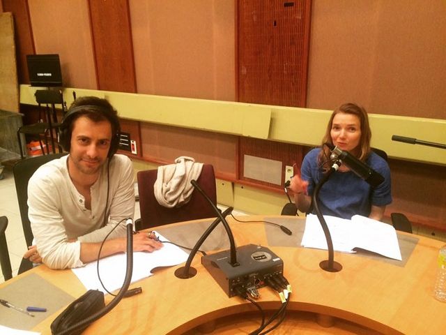 Le réalisateur Cédric Aussir et Sophie Quinton, comédienne, qui interprète ici Tania.