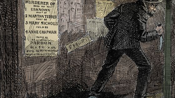 "Jack the Ripper - The Whitechapel Murders - The Mysteries of the East End ", 1888 - Il s'agit d'une publication sur Jack l’éventreur publiée au moment de l'affaire ©AFP - Costa/Leemage