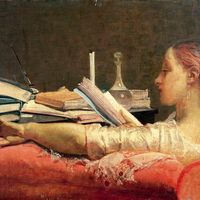 La Lectrice, 1864, de Federico Faruffini (1831-1869)