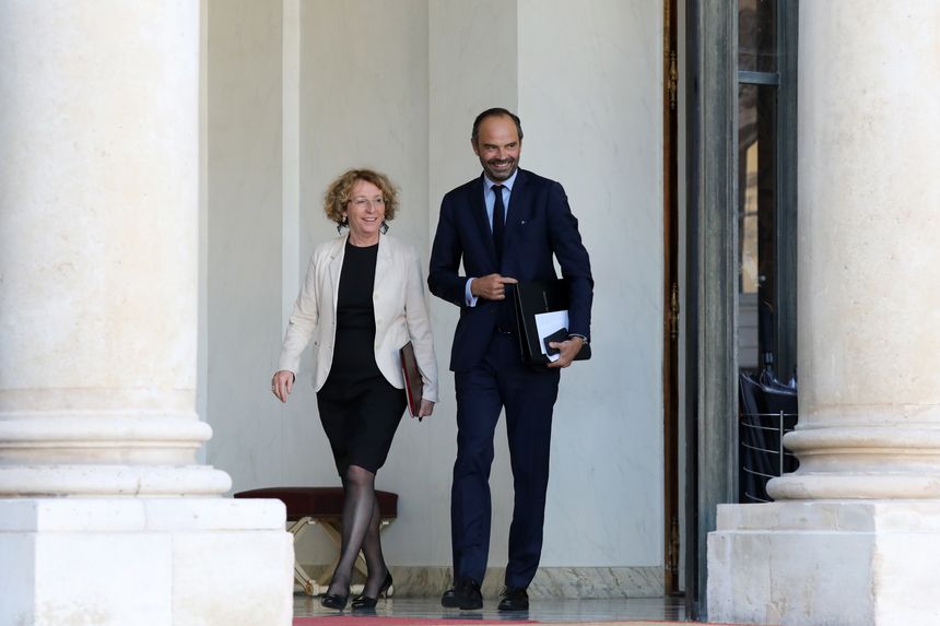 Muriel Pénicaud, ministre du travail et Edouard Philippe
