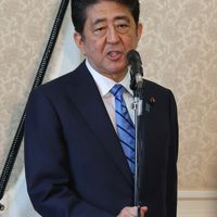 Le Premier ministre du Japon, Shinzo Abe à Tokyo le 28 septembre 2017.