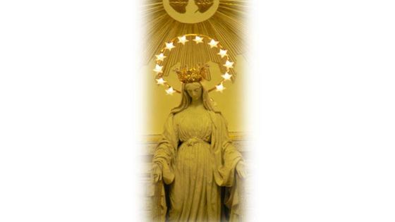 La vierge aux rayons dans la Chapelle de la Médaille Miraculeuse à Paris - la Chapelle de la Médaille Miraculeuse