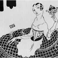 Consider Your Grandmother's Stays, a 1916 drawing by Mina Loy