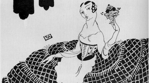 Consider Your Grandmother's Stays, a 1916 drawing by Mina Loy - Mina Loy