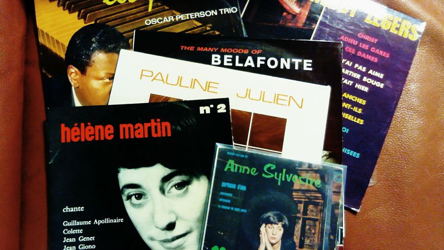 Une partie de la sélection musicale d'Anne Sylvestre dans les archives musicales de Radio France