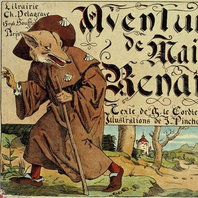 J. Pinchon, illustration pour le livre de G. Le Cordier, Les aventures de Maître Renard