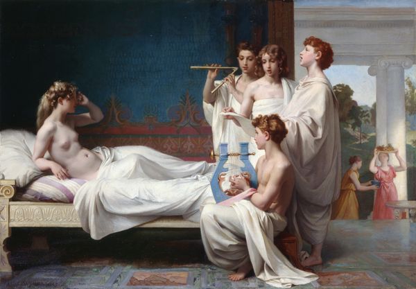 Le Réveil de Psyché, 1867, de Nicolas-Adolphe Weber (Boulay, 1842 – après 1886), Huile sur toile, Orléans, musée des Beaux-Arts