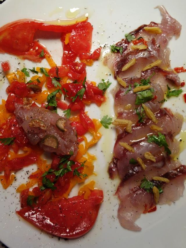 Carpaccio et tartare de saupe de vendange