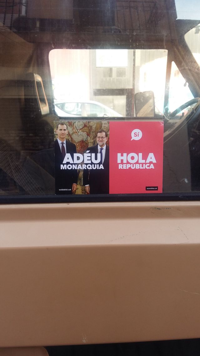 Tract pour le référendum de la Catalogne