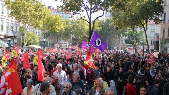 Manifestation du 21/09/2017 à Lyon contre la réforme du code du travail ©AFP - CITIZENSIDE / Mathis Boussuge / Citizenside