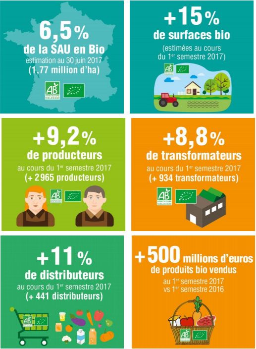 Le bio, les chiffres clés - Agence Nationale pour le développement et la promotion de l'Agriculture biologique