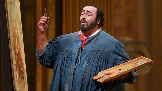 Luciano Pavarotti dans Tosca au Metropolitan opera de New York ©Getty