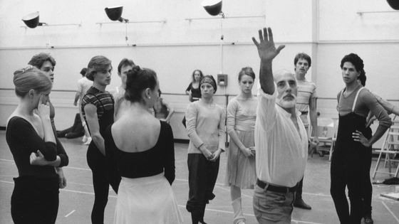 Jerome Robins choreographing 'The Concert' on November 6, 1974 - Jack Mitchell/Getty Images