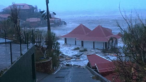 Image de Gustavia, le principal bourg de l'île de Saint-Barthélemy, victime de Irma ©AFP - Kevin Barrallon / FACEBOOK
