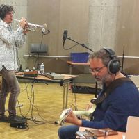 Elliot et Franck Dadure au studio 107