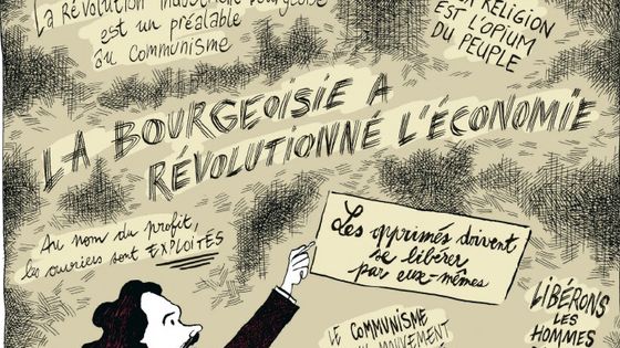 Extrait de la bande dessinée "Marx", Dargaud (2013) - Anne Simon, Corinne Maier