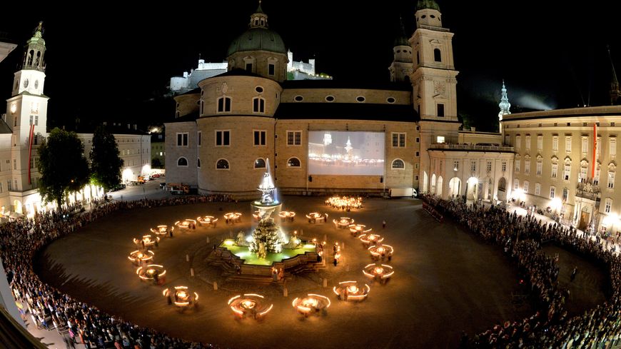 Une représentation publique lors du Festival de Salzbourg