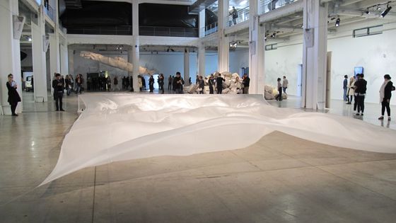 Des visiteurs de la Biennale d'art contemporain de Lyon ©AFP - Sabine Glaubitz
