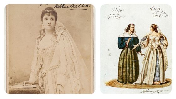 Nellie Melba, vers 1888 à Paris / Lucia et Alisa, 1835 - Felix Nadar / Felice Cerrone