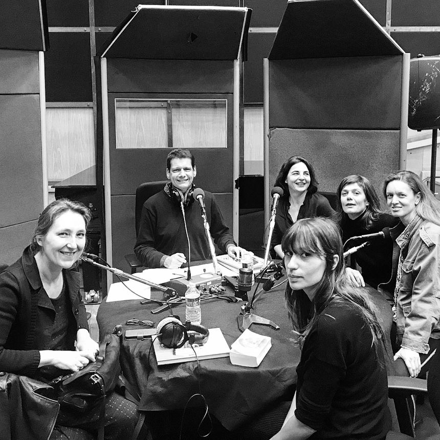 De gauche à droite : Marie Darrieussecq, Vincent Josse, Nelly Blumenthal, Jeanne Sarah Deledicq, Jeanne Susplugas et Anna Jean