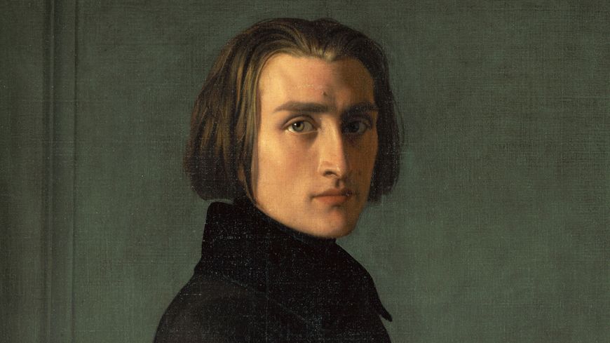 Portrait de Franz Liszt en 1838, par Henri Lehmann. Peinture exposée aujourd'hui au Musée Carnavalet de Paris.