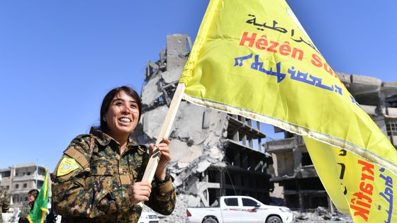 Les FDS (forces démocratiques syriennes) ont reconquis la ville de Raqqa (17/10/17) ©AFP - BULENT KILIC