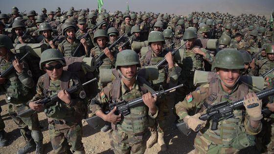L'armée afghane, octobre 2017 ©AFP - Shah Marai
