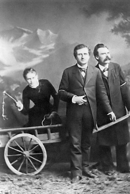 Lou Andréas-Salomé, Paul Rée et Friedrich Nietzsche en 1882