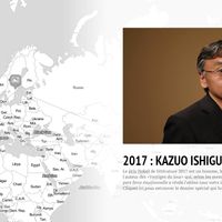 Le prix Nobel de littérature 2017 est attribué à l'écrivain britannique Kazuo Ishiguro.