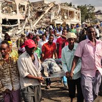 Explosion au camion fou, avant-hier en plein centre de la capitale somalienne