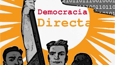 Cartel político a favor de la democracia directa digital o electrónica, 23 février 2007 (inspiré d'une affiche soviétique) - Casdeiro (Manuel Casal Lodeiro)/Wikicommons
